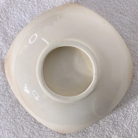 Vintage Ceramic Yellow Flower Square Dish W Rounded Corners Trinket Dish - Picture 3 of 16